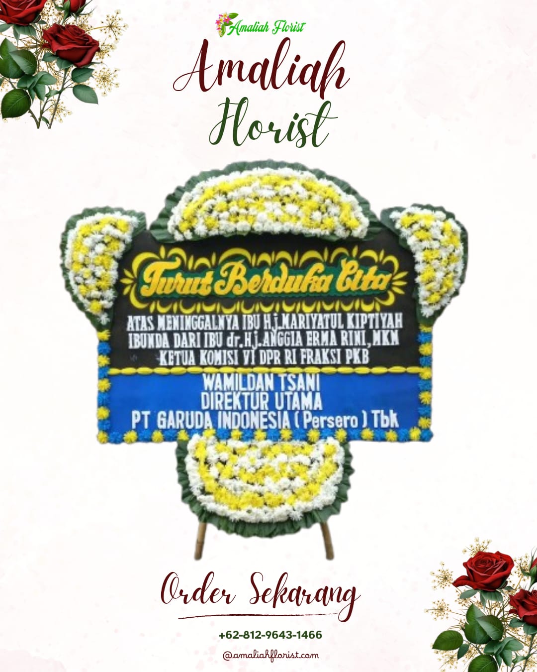 Papan Bunga Duka Ngamprah